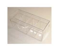 Deck box - Boite 4 compartiments plastique 20 x 9.5 x 7 cm