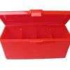 Deck box +320 cartes Boite 4 compartiments rouge plastique 21.7 x 8.2 x 10 cm vide