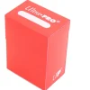 Deck box ROUGE- Boite cartes de jeux - plastique 9.5 x 7 x 4.5 cm