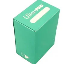 Deck box vert Aqua - Boite cartes de jeux - plastique turquoise 9.5 x 7 x 4.5 cm