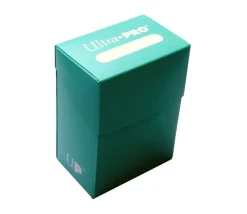 Deck box vert Aqua - Boite cartes de jeux - plastique turquoise 9.5 x 7 x 4.5 cm