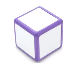 Dé effaçable neutre 5 x 5 cm et magnétique