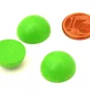 Demi-Boule 1.5 cm couleur vert-clair en bois - dôme hêtre diamètre 15 mm