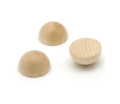 Demi-Boule 6 cm en bois - dôme hêtre diamètre 60 mm