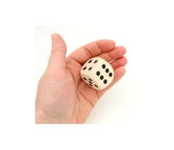 Dé en bois 30 mm de 1 à 6 pour jeu de société 3 cm