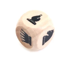 Dé en bois spécial Echecs 16 mm