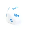 Dé 10 faces anglais one to ten