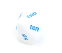 Dé 10 faces anglais one to ten