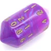 Dé 20 faces baril - barrel dice à l'unité (couleur mise au hasard)