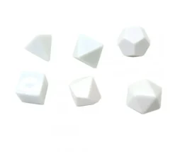 Dé 8 faces blanc neutre à personnaliser standard 2.5 cm