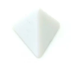 Dé 4 faces blanc neutre sans marquage 2 cm