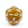 Dé 30 faces doré D30 de jeu