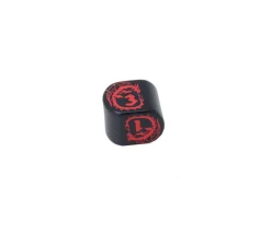 Dé 4 faces dragon moderne (forme arrondie)