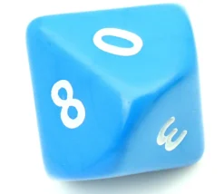 Dé 10 faces géant d10 opaques JUMBO