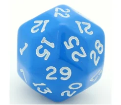Dé 30 faces opaques D30 de jeu à l'unité