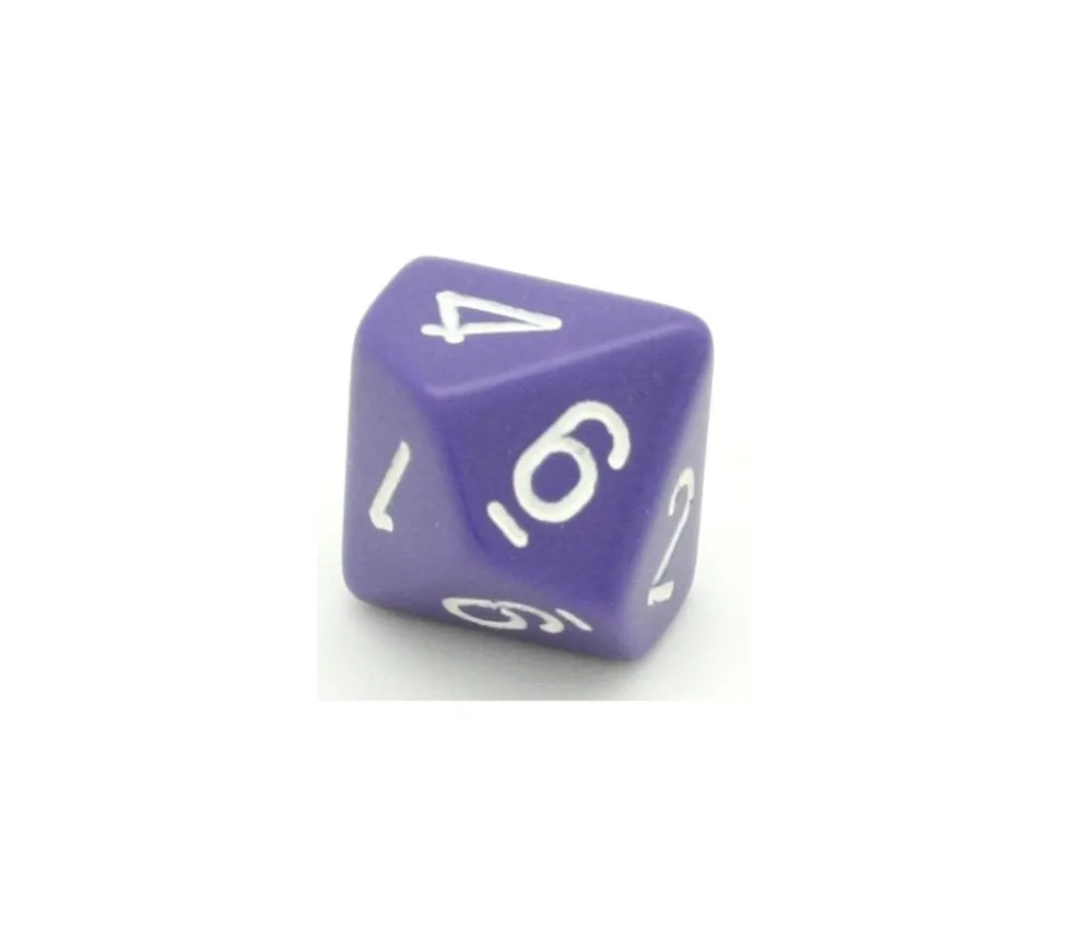 Dé à 10 faces 0 à 9 opaques jeux de rôle d10 à l'unité