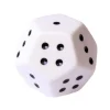 Dé 12 faces points avec 3 fois 1 à 4 JUMBO