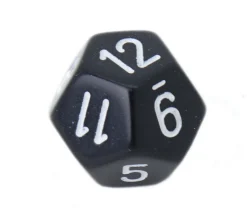 Dé 12 faces pour jeu opaque D12 standard à l'unité