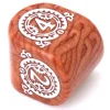 Dé 4 faces Steampunk moderne (forme arrondie)