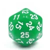 Dé 30 faces vert D30 de jeu