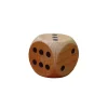 Dé géant classique en bois 42 mm de 1 à 6 pour jeu de société 4 cm