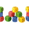 Dé géant 4 cm mousse compacte pour jeu