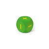 Dé géant PLUS MOINS + - mousse 16 cm tactile vert