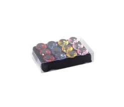 12 diamants colorés 2 cm pions imitation gem