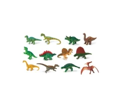 Dinosaure : set 12 figurines avec tube de rangement