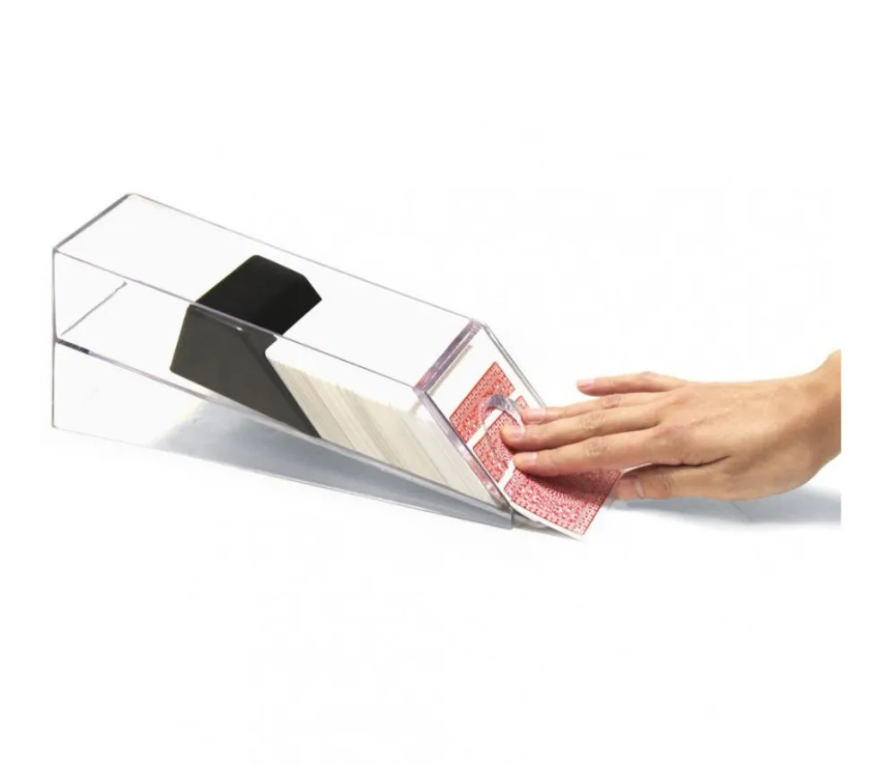 Distributeur de cartes jouer plastique 6 decks de jeu