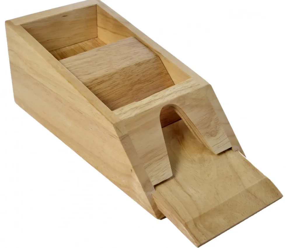 Distributeur de cartes jouer sabot en bois