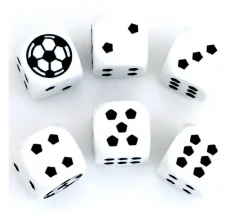 Dé à jouer foot 18 mm pour jeu