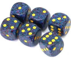Dé à jouer 16 mm effet granit Speckled - Twilight- Chessex