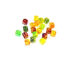 Dé à jouer 15 mm gem bicolore blitz