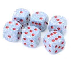 Dé à jouer 16 mm gris effet granit Speckled - Air- Chessex