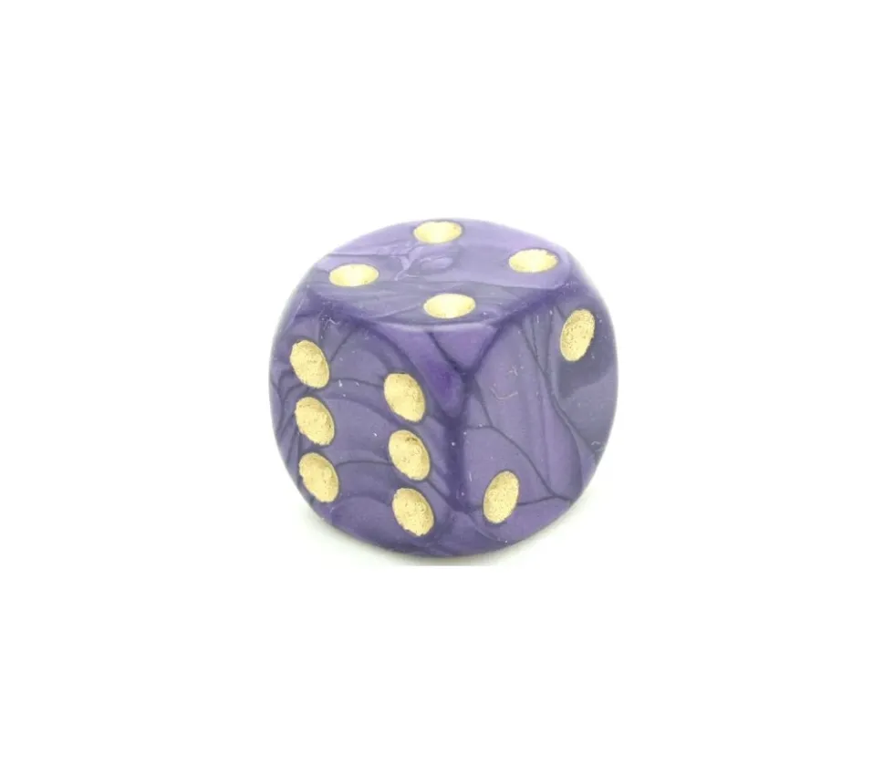 Dé à jouer nacré violet 16 mm