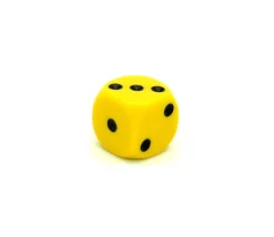 Dé à jouer noir ou couleurs 18 mm points de 1 à 6 pour jeu de société à l'unité