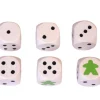 Dé 12345 Meeple en bois 16 mm