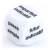 Dé 22 mm conjugaison présent passé simple futur imparfait passé composé