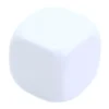 Dé 18 mm plastique neutre à personnaliser blanc
