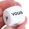 Dé 22 mm pronom personnel je tu elle nous vous ils