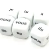 Dé 22 mm pronom personnel je tu il nous vous ils