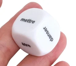 Dé 22 mm verbe avoir être danser finir prendre mettre