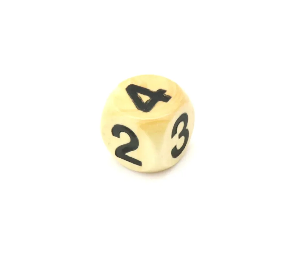 Dé moyenne 2 2 3 3 4 4 en bois de 16 mm