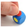Dé neutre couleur 14 mm plastique à l'unité