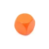 Dé neutre orange 16 mm en bois sans marquage hêtre à l'unité