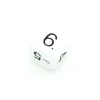 Dé -1 -3 -5 2 4 6 pair positif et impair négatif en 22 mm