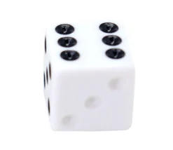 Dé Penumbra : 1 à 6 rouge-blanc-noir