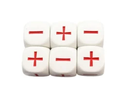 Dé + - plus et moins 22 mm addition/soustraction