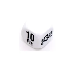 Dé points gagnants 16 mm 1 2 5 10 25 pts